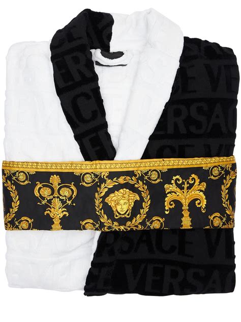 accapatoio versace uomo|Accappatoio Versace Allover Nero .